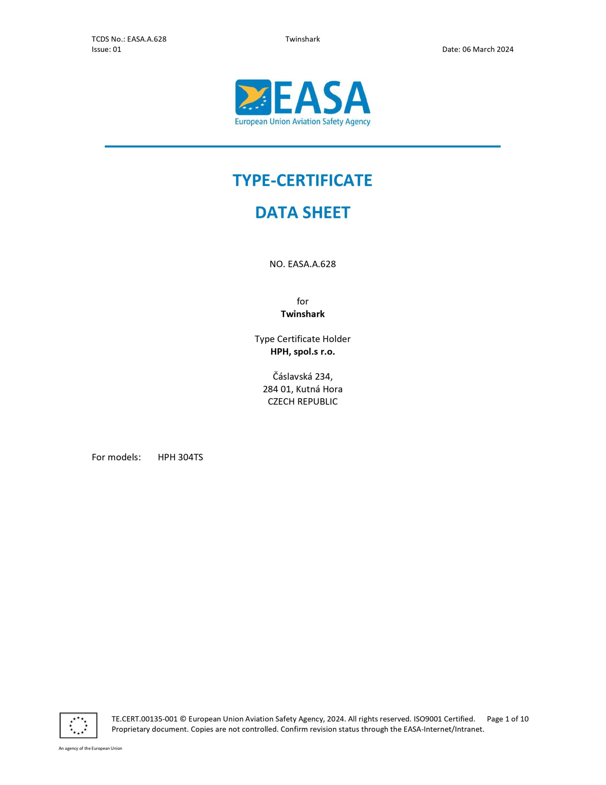 TwinShark is EASA certified!